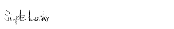 Simple Lucky font