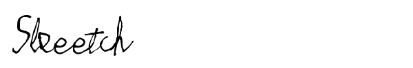 Skeetch font