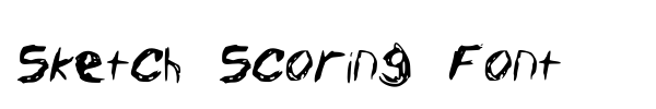 Sketch Scoring Font font