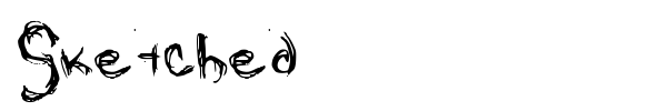Sketched font