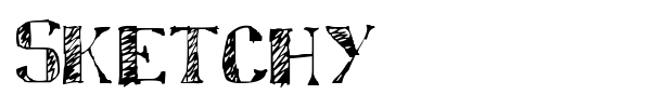 Sketchy font