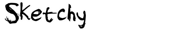 Sketchy font