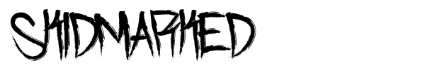 Skidmarked font preview