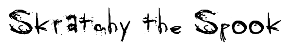 Skratchy the Spook font