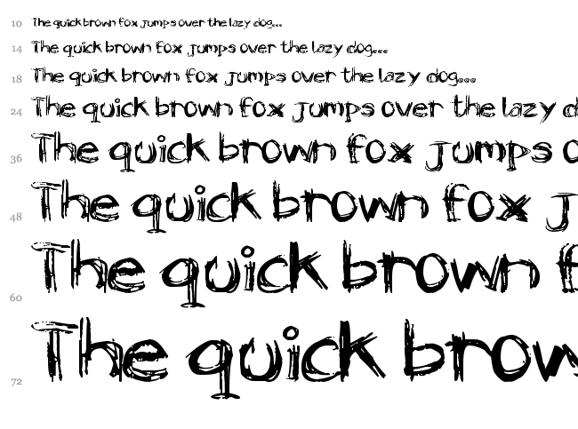 Smile font waterfall