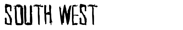 South West font preview