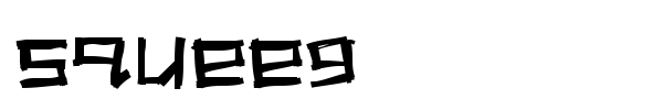Squeeg font