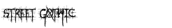 Street Gothic font