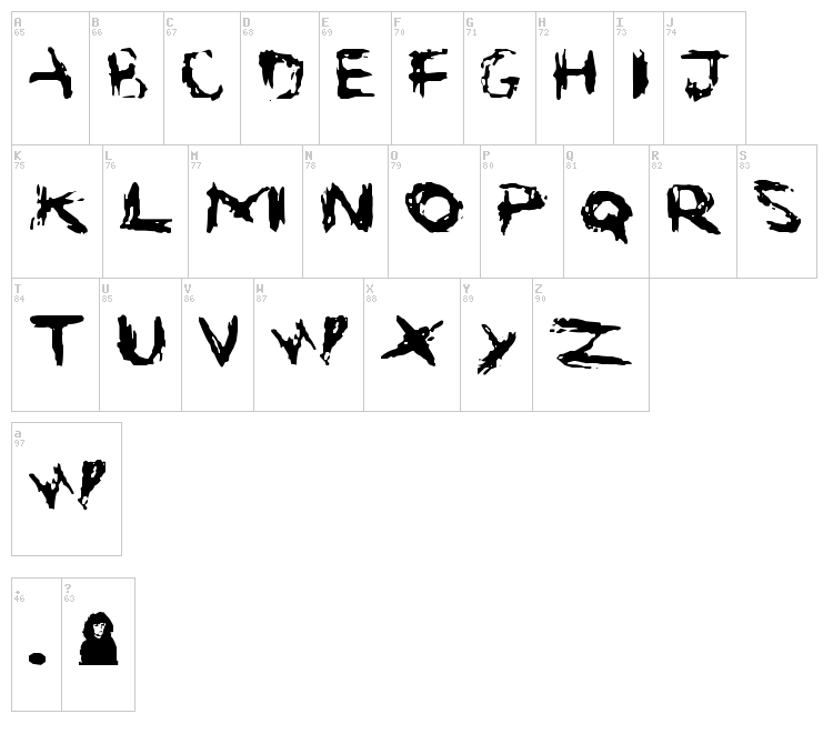 Suicide font map