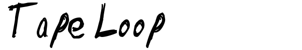 Tape Loop font