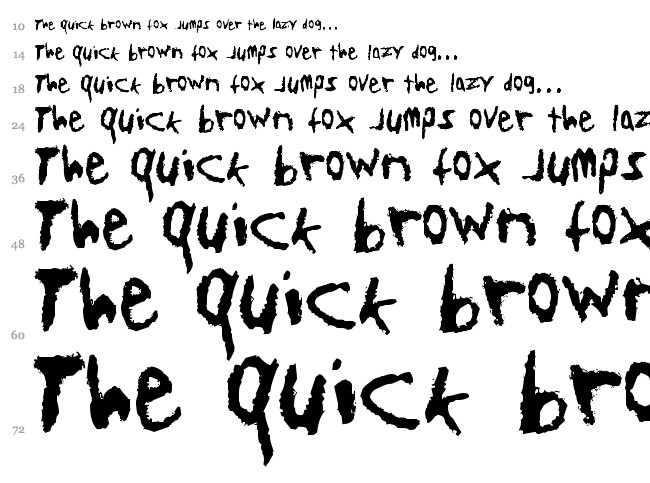 Teen Spirit font waterfall