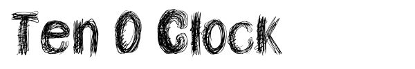 Ten O Clock font