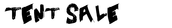 Tent Sale font