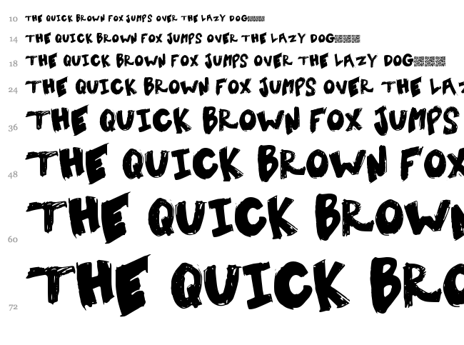 Tent Sale font waterfall