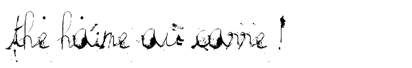 The haine au carre ! font