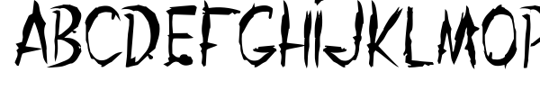 The Shanghai Ghost font