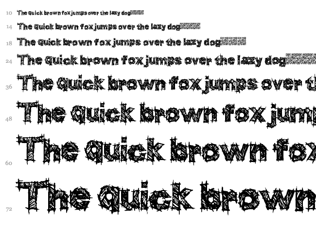 Think Higher font waterfall