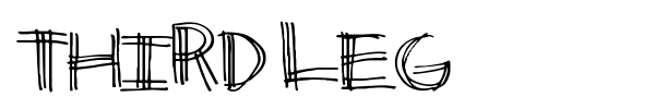Third Leg font