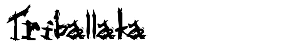 Triballaka font