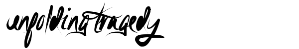 Unfolding Tragedy font