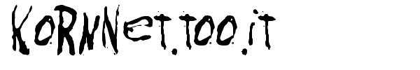KoRnNet.too.it font preview