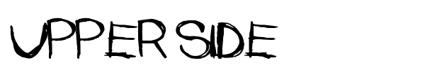 Upper Side font