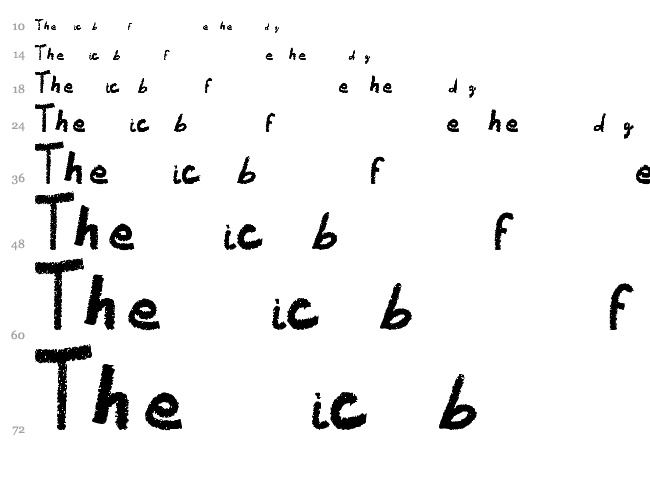 Vaudoo RF font waterfall