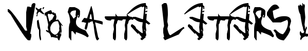 Vibratte Letters ! font