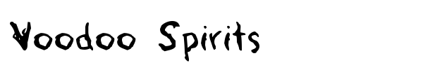 Voodoo Spirits font preview