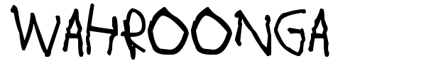 Wahroonga font
