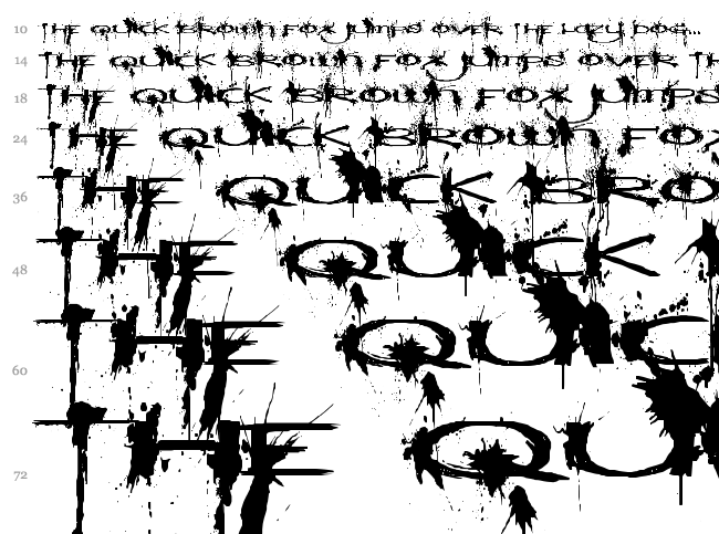 Windshield Massacre font waterfall