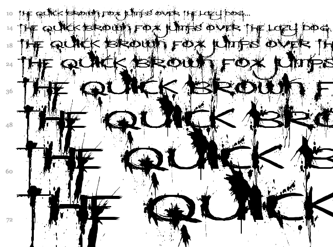 Windshield Massacre font waterfall