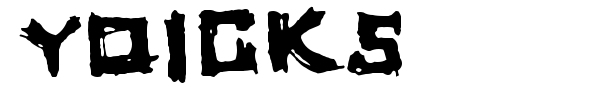 Yoicks font