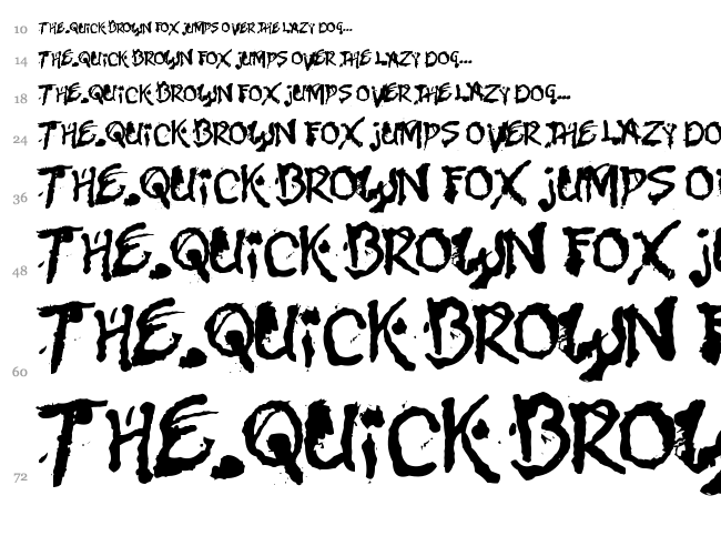 Zona Armada font waterfall