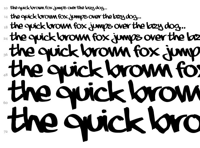 Aaaiight! font waterfall