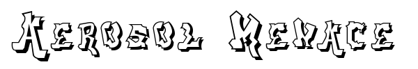 Aerosol Menace font