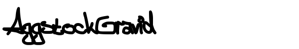 AggstockGravid font