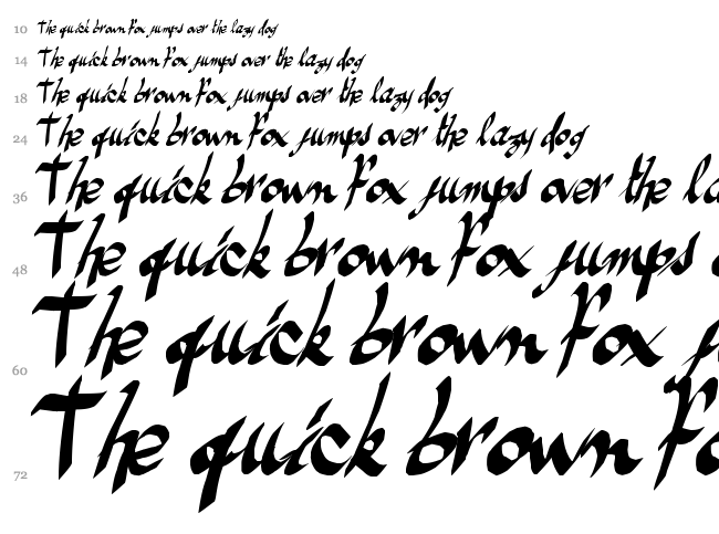 Ameze's Font font waterfall