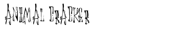 Animal Cracker font