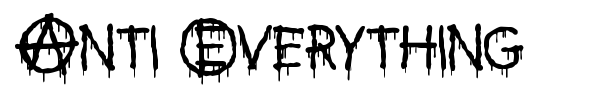 Anti Everything font