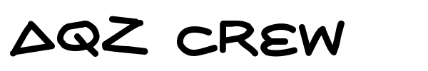 AQZ Crew font