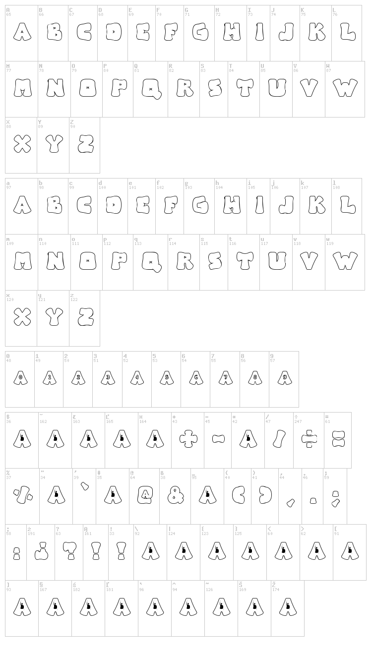 Arise Logo font map