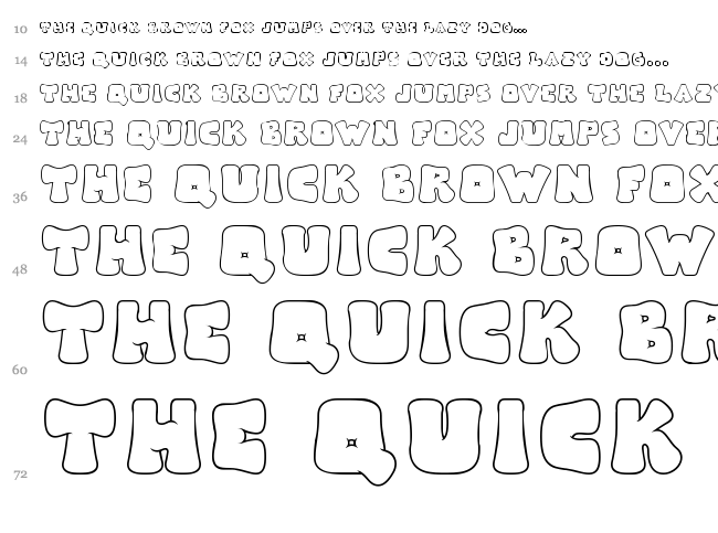 Arise Logo font waterfall