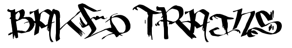Baked Trains font