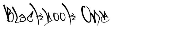 Blackbook One font
