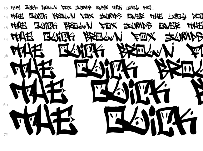 BoPollux font waterfall