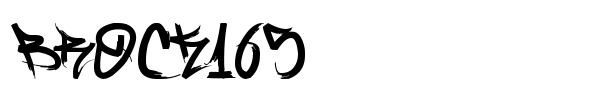 Brock165 font
