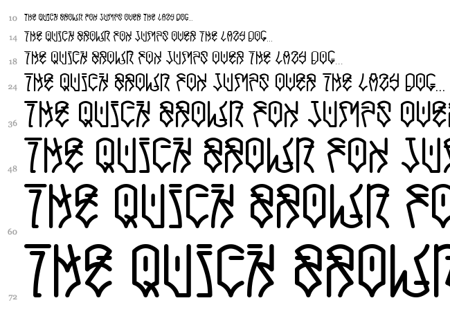 Caracas font waterfall