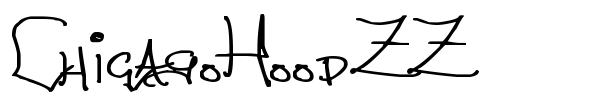 ChicagoHoodZZ font preview