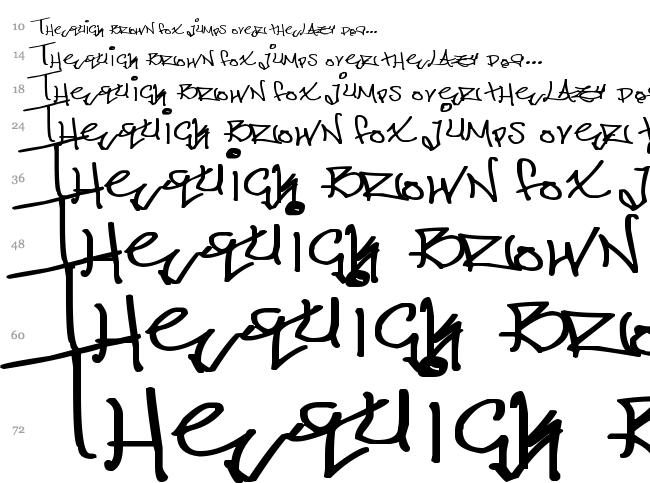 ChicagoHoodZZ font waterfall